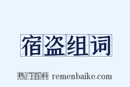 宿盗组词是什么意思的图片